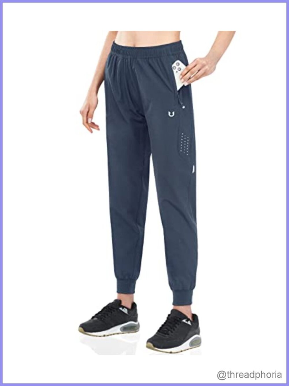 Women's Athletic Joggers Running Sweatpants with Zipper Pockets Lightweight